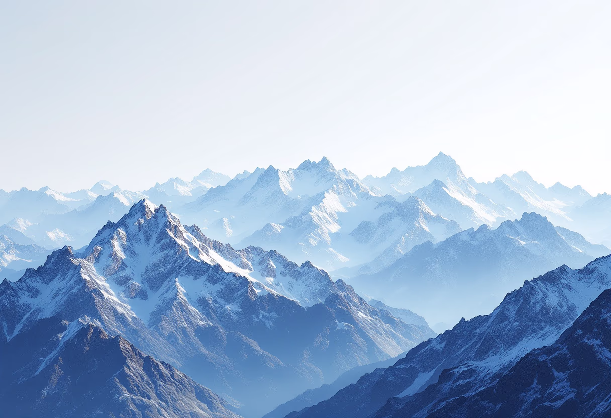 Sommets de montagnes suisses partiellement enneigés